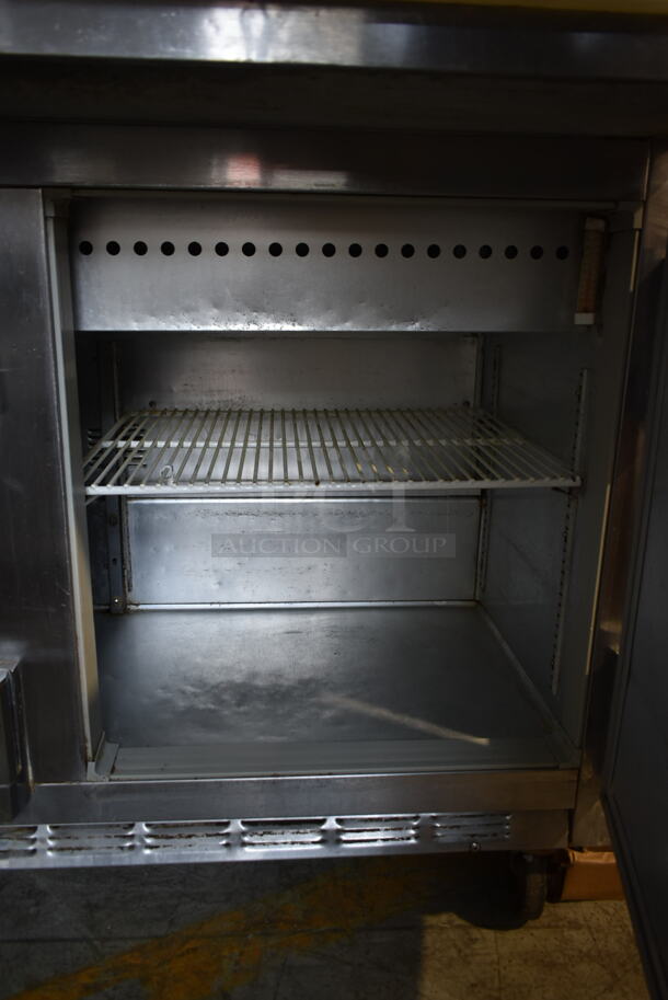 Beverage Air SP72-30M Stainless Steel Commercial Sandwich Salad Prep Table Bain Marie Mega Top on Commercial Casters. 115 Volts, 1 Phase. Tested and Working! - Image 6 of 9