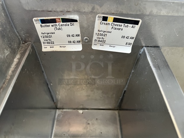 Stainless Steel Commercial Prep Station w/ 2 Drawers on Commercial Casters. 38x36x51. Tested and Working! - Image 9 of 9