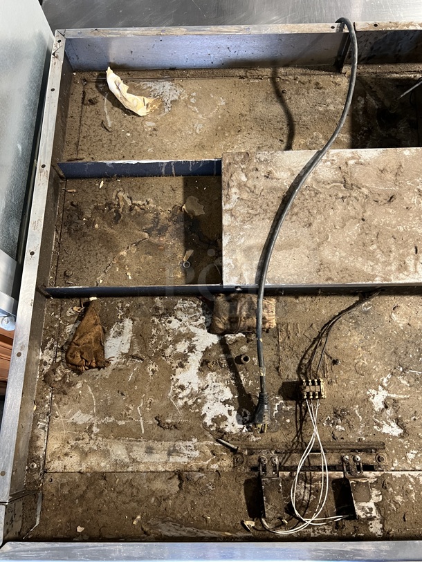 Stainless Steel Commercial Gas Powered Mini Rotating Rack Oven w/ View Through Doors and Lower Pan Rack on Commercial Casters. 48x36x75. Picture of the Unit Powered On Before Removal Is Included In the Listing. - Image 8 of 11