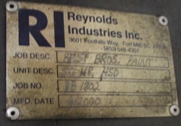 Reynolds Industries Metal Commercial Floor Style Paint Mixer w/ 2 Mixing Bowls. BUYER MUST REMOVE. - Image 11 of 11