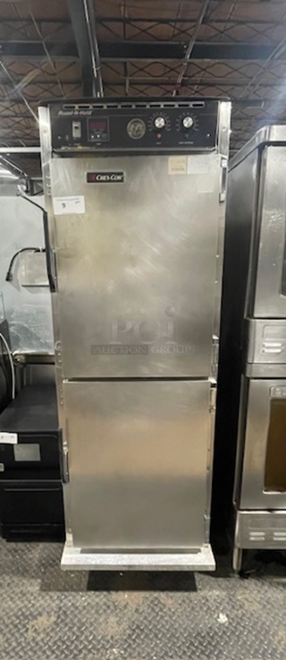 Nice! Crescor Stainless Steel Commercial QuikTherm Retherm Oven on Commercial Casters. 208V, 1Phase. Tested and Working! Model CO151F1818B208
