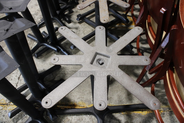 4 Black Metal Table Bases. 36x36x28. 4 Times Your Bid! - Image 2 of 4