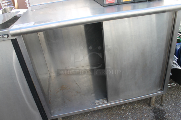 Stainless Steel Commercial Table w/ Back Splash and Under Shelf. - Image 3 of 5