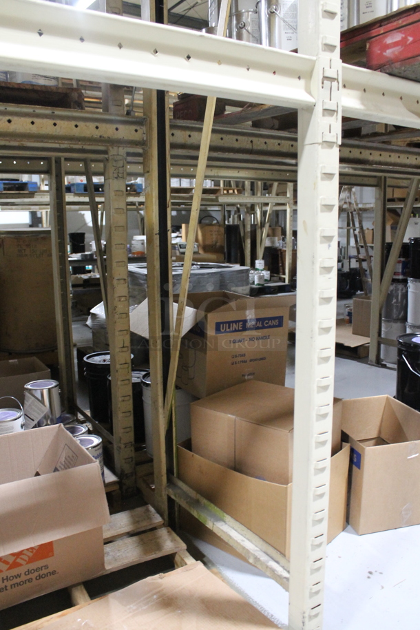 ALL ONE MONEY! Lot of Tan Metal Pallet Racking. Does Not Include Contents. BUYER MUST REMOVE. - Image 3 of 7