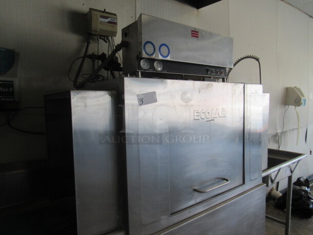 One Ecolab Dishwasher. 208 Volt. 3 Phase. Model# FS4400. 62X28X73 - Image 2 of 2