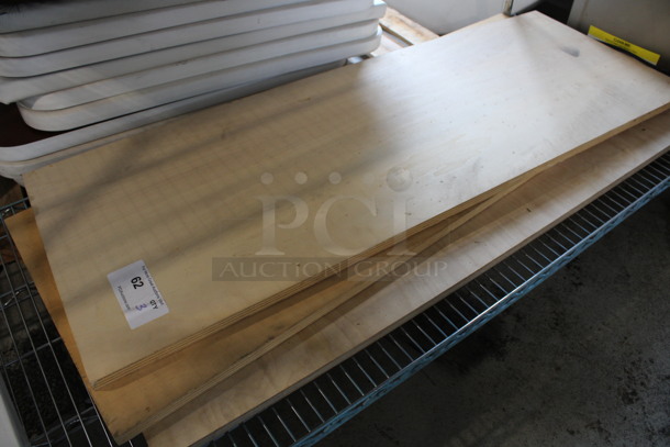 3 Wooden Boards. 47x17x1. 3 Times Your Bid!