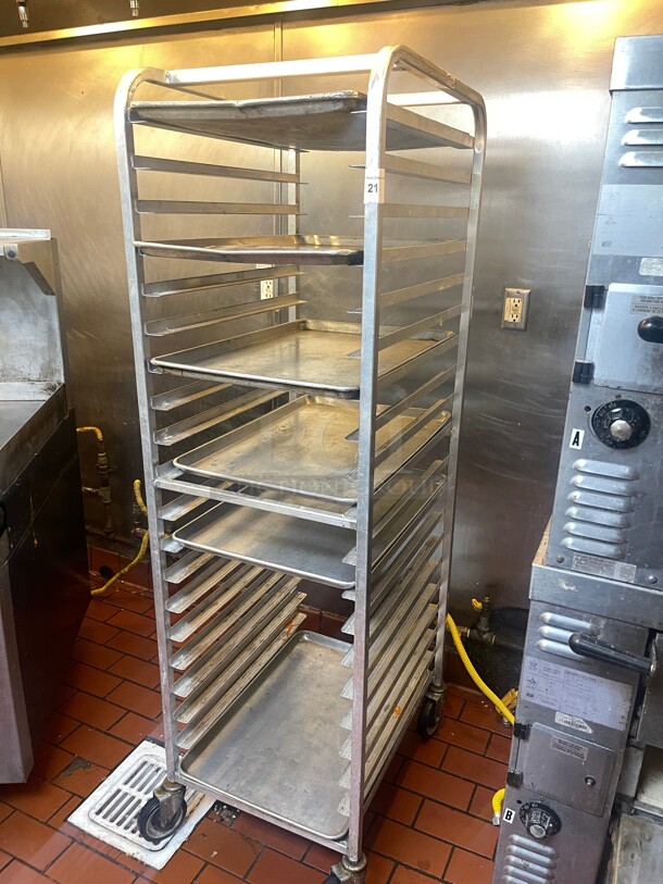 Clean! Winholt ADE1820B/KDA 20 Pan End Load Aluminum Bun / Commercial Sheet Pan Rack NSF  - Image 4 of 6