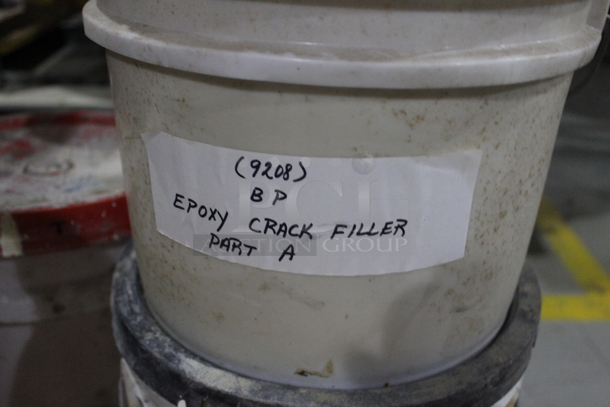 ALL ONE MONEY! TWO PALLET LOT of Buckets; Epoxy Crack Filler, Stainkill White, Better Almond. BUYER MUST REMOVE. - Image 2 of 8