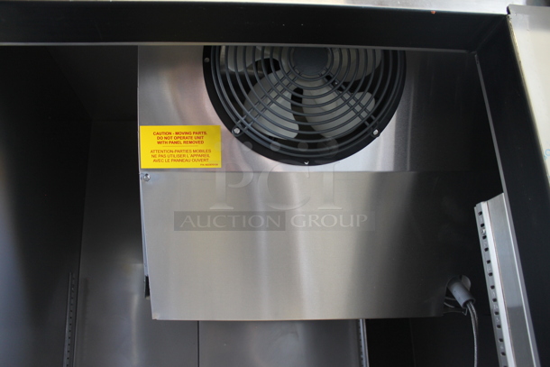 BRAND NEW SCRATCH AND DENT! 2023 Avantco 447AP49F Stainless Steel Commercial 2 Door Reach In Freezer. 115 Volts, 1 Phase. Tested and Powers On But Does Not Get Cold - Image 5 of 6