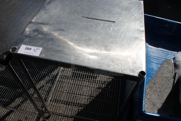 Stainless Steel Table w/ Wire Under Shelf. - Image 2 of 3
