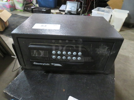 One Sentry Safe.