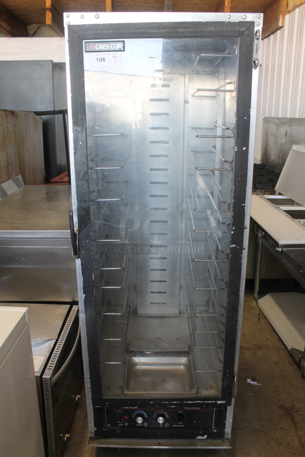 Cres Cor 121PHUA11D Metal Commercial Single Door Reach In Warming Cabinet Merchandiser on Commercial Casters. 120 Volts, 1 Phase. Could Not Test Due To Plug Style - Image 1 of 8