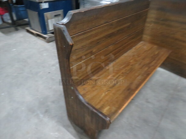 One Wooden Single Sided Booth. 60X20X42 - Image 2 of 2