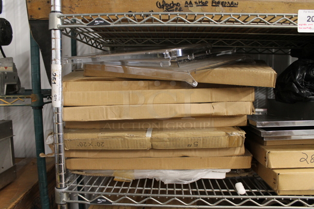 ALL ONE MONEY! Metro Lot of Various BRAND NEW SCRATCH AND DENT! Items Including Winco Hostess Sign, A Frame Sidewalk Sign and Metal Pieces! Shelving Unit Is Not Included. - Image 5 of 12