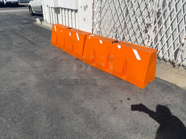 Clean! Commercial Traffic Barrier - 60 x 16 x 24 inch Great for Blocking Parking lot