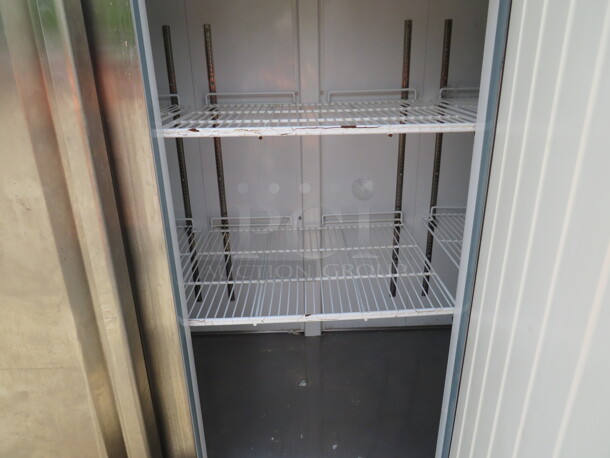 One Working Stainless Steel 3 Door Polar FREEZER With 6 Racks. Model# GE006. 115 Volt. 80X33X77 - Image 4 of 5