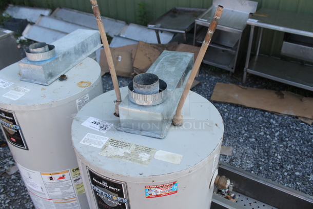 Bradley White DS140S6FBN Metal Commercial Natural Gas Powered Water Heater. - Image 2 of 6