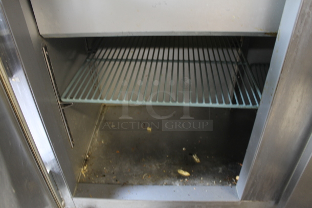 2013 Leader ESLM48S/C Stainless Steel Commercial Sandwich Salad Prep Table Bain Marie Mega Top. Tested and Powers On But Does Not Get Cold - Image 4 of 5