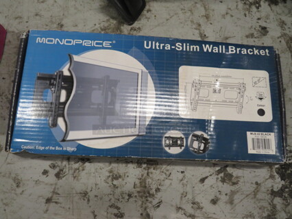 One NEW Monoprice Ultra Slim Wall Bracket. #MLB-42. 