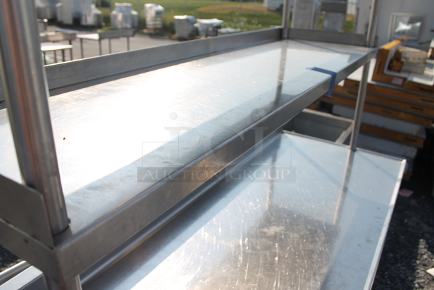 Stainless Steel Commercial Table w/ 2 Tier Over Shelf and Under Shelf. - Image 5 of 6