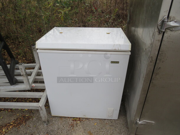 One Idylis Chest Freezer. 115 Volt. Model# ICMO50LC. 28X22X34 - Image 1 of 1