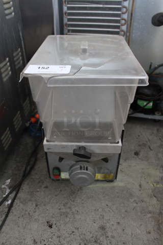 Olde Tyme PN2 Stainless Steel Commercial Countertop Single Hopper Peanut Butter Mill Nut Grinder. 115 Volts, 1 Phase. Cannot Test Due To Plug Style
