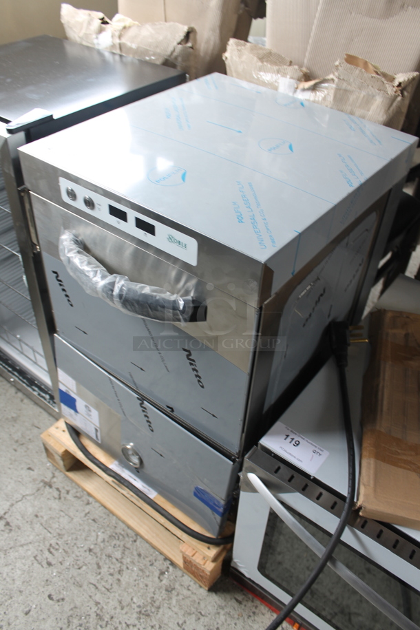 BRAND NEW SCRATCH AND DENT! 2023 Noble 495HTGW22 Stainless Steel Commercial Undercounter Glass Washer. 208-240 Volts, 1 Phase. - Image 2 of 11