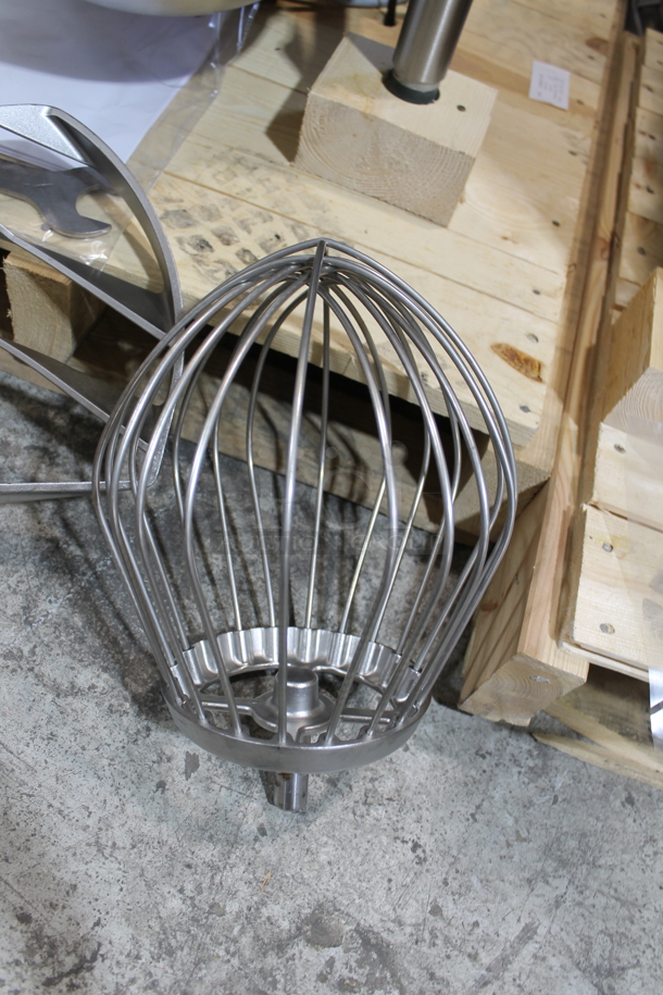 BRAND NEW! 2022 Varimixer V20KT Metal Commercial Countertop 20 Quart Planetary Dough Mixer / Stainless Steel Mixing Bowl, Bowl Guard, Paddle, Whisk and Dough Hook Attachments. 120 Volts, 1 Phase. Tested and Working! - Image 4 of 9