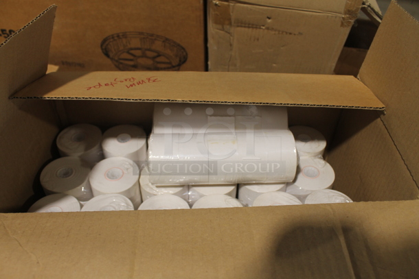 ALL ONE MONEY! MOST NEW IN BOX Lot of 8" Round Pans, Aluminum Pans, Receipt Paper, Lids, Seasoning Containers, Fluorescent Lighting, Halogene Bulb, 500 Count 9" Round Pans, 100 Count Large Salad Bowls/Lids AND MORE!  - Image 8 of 12