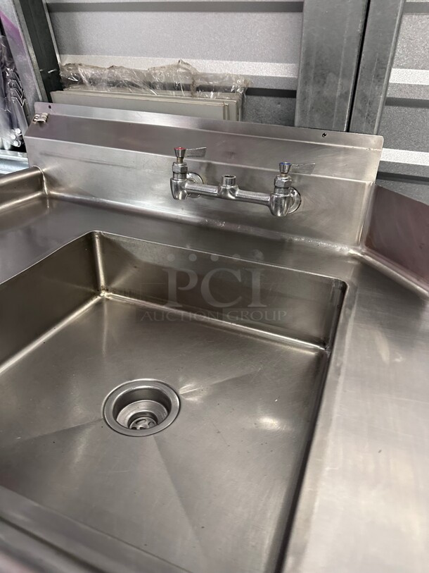 Clean! Allstrong  14 Gauge 36 inch  Soiled / Dirty Dishwasher  Table - Image 4 of 5