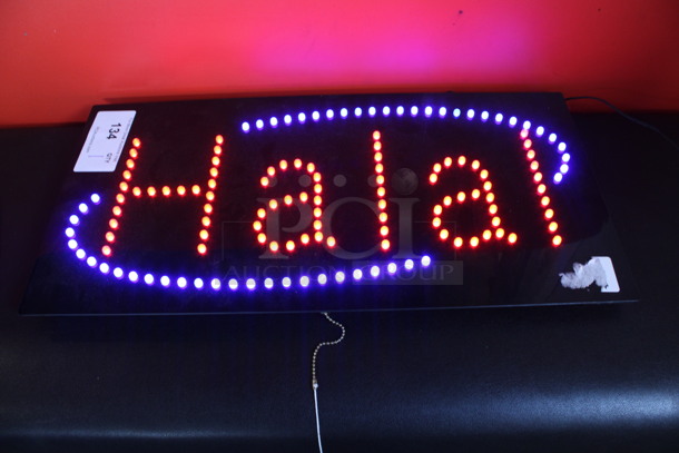 Halal Light Up Sign. 24x1x12. Tested and Working! - Image 3 of 4