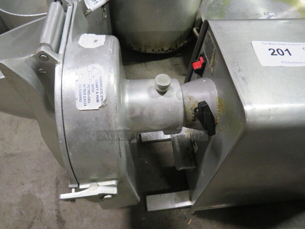 One Univex Power Base Unit With Pelican Head Chopper/Shredder. Model# PM91.  - Image 3 of 4