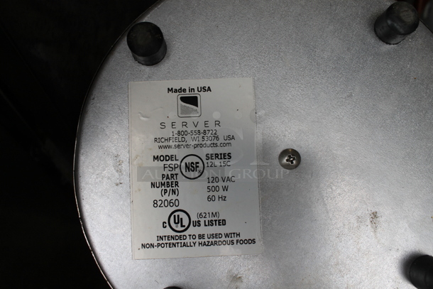 Server FSP Stainless Steel Commercial Countertop Food Warmer w/ 4 Drop Ins. 120 Volts, 1 Phase. Tested and Working! - Image 5 of 5