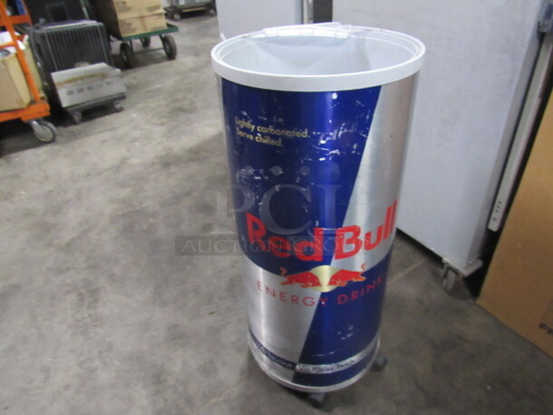 One Red Bull Merchandiser On Casters. - Image 1 of 1