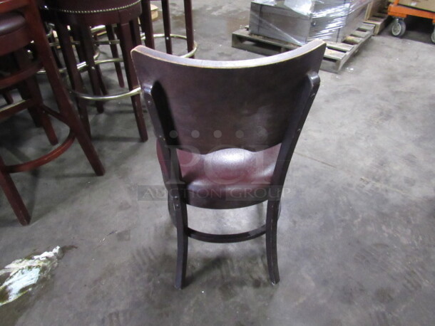 Wooden Chair With Cushioned Seat. 2XBID - Image 3 of 3