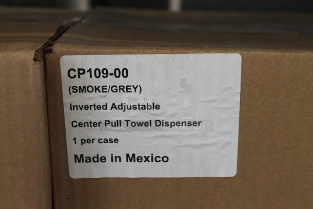 4 BRAND NEW IN BOX! CP109-00 Smoke Gray Poly Wall Mount Paper Towel Dispensers. 4 Times Your Bid! - Image 3 of 5