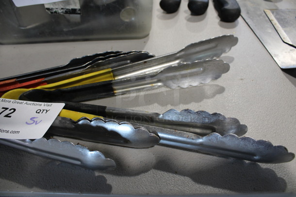 5 Various Metal Tongs. Includes 10", 12". 5 Times Your Bid! - Image 2 of 3
