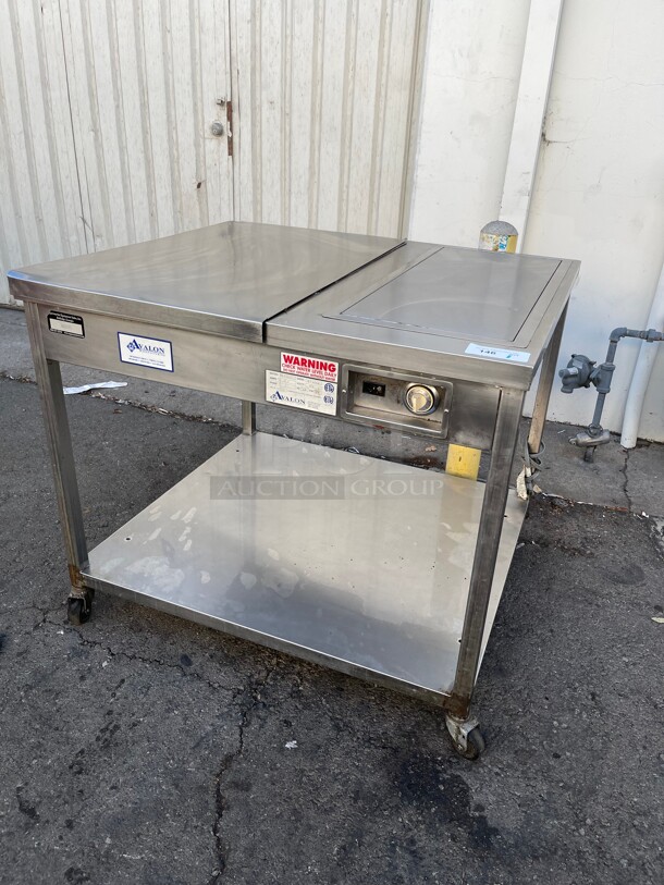 Amazing! AVALON HI24G26 Commercial HEATED ICING/GLAZING PREP TABLE NSF 115 Volt Tested and Working!