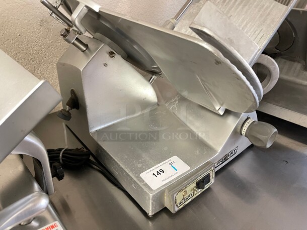 Working! Hobart EDGE Commercial Manual Meat Slicer w/ 14" Blade, Belt Driven, Aluminum, 1/3 hp NSF 115 Volt Tested and Working! - Image 6 of 10