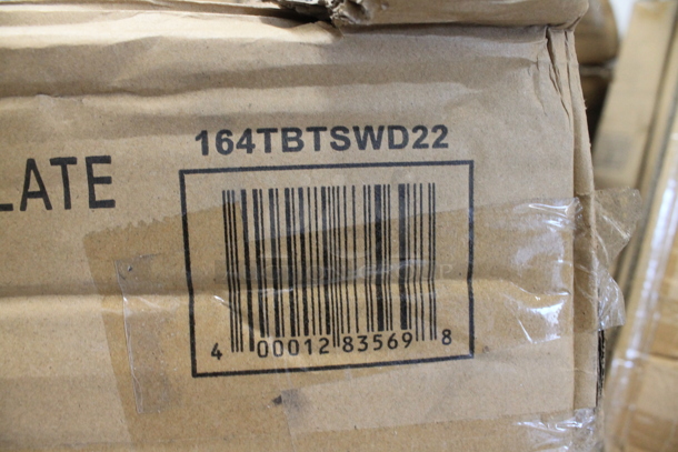 ALL ONE MONEY! Lot of 2 BRAND NEW SCRATCH AND DENT Lancaster Table & Seating Metal Bar Height Table Bases; 2 164TBTSWD22 Table Base Spider and Plate and 2 164TCLWDWL37 Bar Height Posts. Stock Picture - Cosmetic Condition May Vary.  - Image 3 of 4