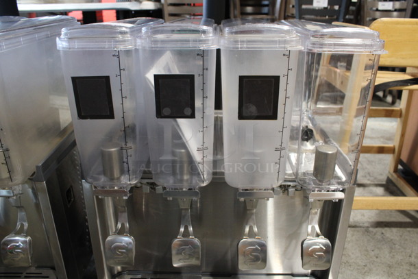 2018 Crathco Model CS-4E/2D/3D-16 Stainless Steel Commercial Countertop 4 Hopper Refrigerated Drink Machine. 120 Volts, 1 Phase. 21x18x28. Tested and Working! - Image 2 of 8