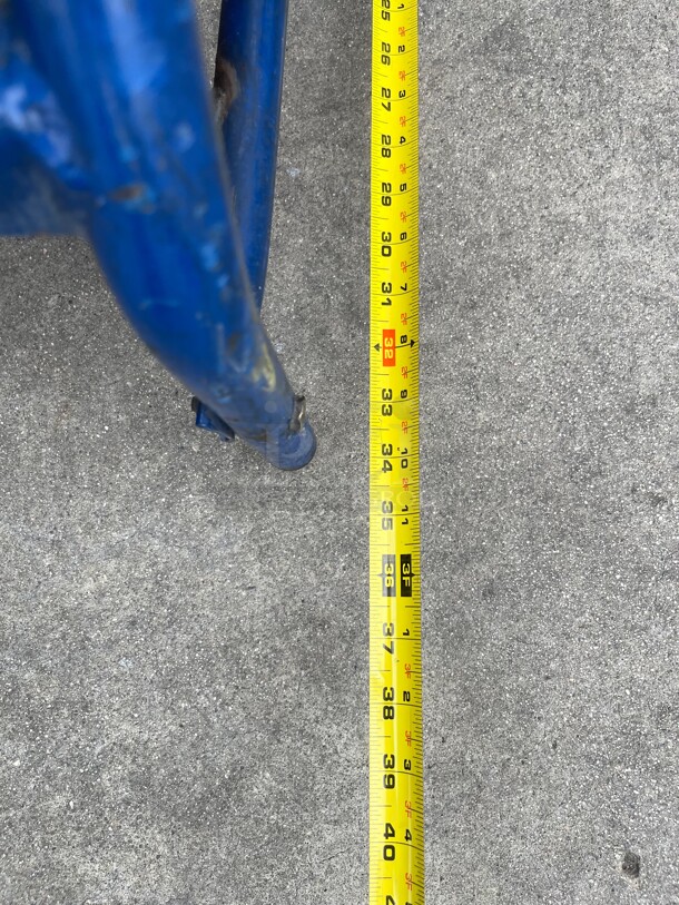 Nice! 78 in H Steel Rolling Ladder, 4 Steps, 450 lb Load Capacity NSF Blue Color - Image 6 of 7