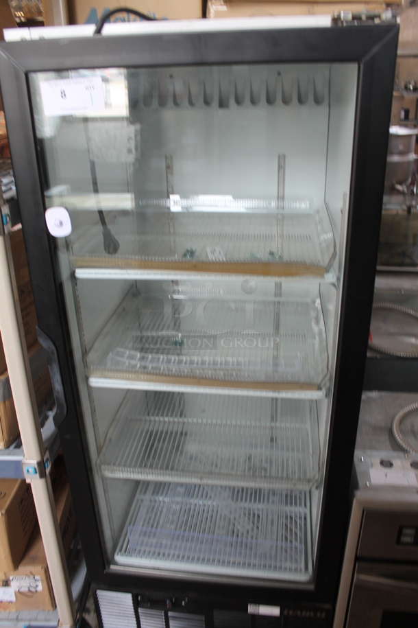 Habco SE12 Metal Commercial Single Door Reach In Cooler Merchandiser w/ Poly Coated Racks. 115 Volts, 1 Phase. Tested and Working! - Image 2 of 6