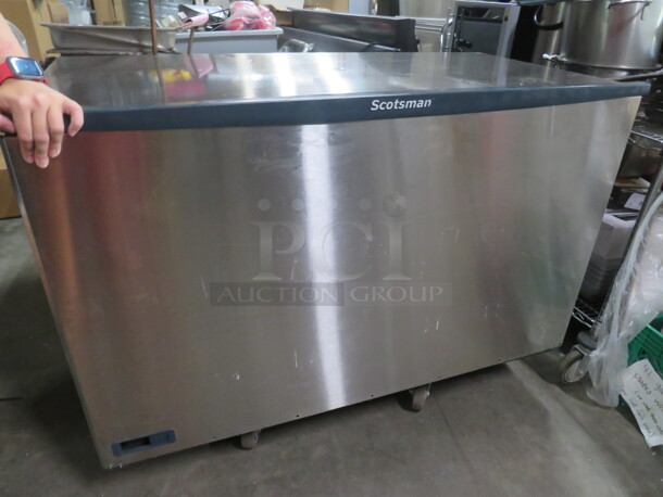 One Scotsman Prodigy Plus Ice Maker With Remote. Working When Removed! Model# C1848MR-32E. 208-230 Volt. 1 Phase. 48X25X29.  - Image 1 of 5