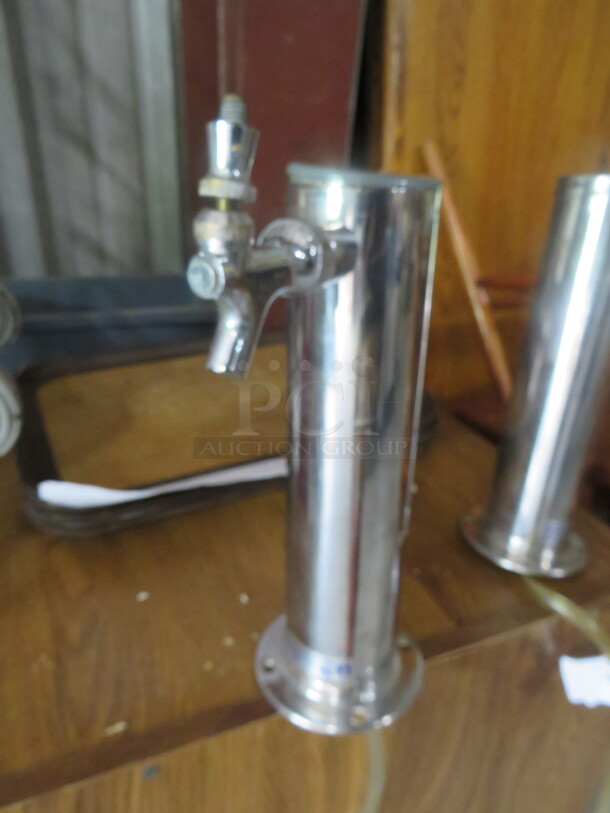 One Olmstead Stainless Steel Keg Tower With 1 Tap. - Image 1 of 1