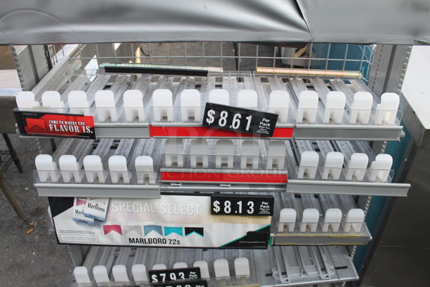 Commercial Stainless Steel Open Rack Cigarette Display Unit - Image 2 of 6