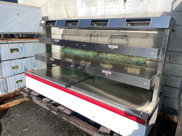 New! HARDT ZONE 8 95in Commercial SELF SERVICE HEATED CASE 3 Tier Heated Display NSF  120/220 Volt 1 Phase Tested and Working! - Image 7 of 10
