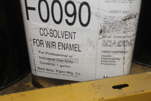 Yellow 2 Door Cabinet w/ Contents Including Acetate Solvent, Glycol Ether EEP, Glycol Ether DB Acetate. BUYER MUST REMOVE. - Image 10 of 11