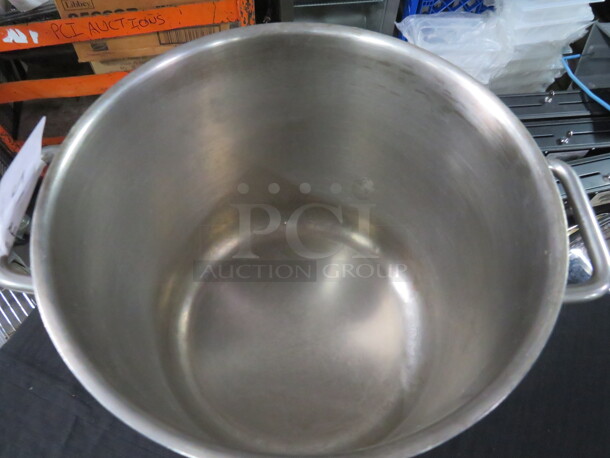 One 10X9.5 Heavy Duty Stainless Steel Stock Pot.  - Image 2 of 3