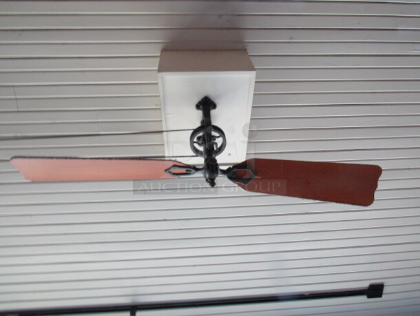 One AWESOME 2 Blade Fan With Pulley. BUYER MUST REMOVE.